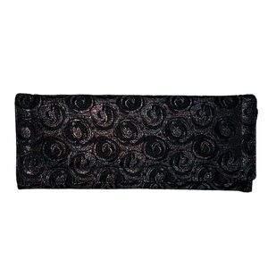 Vintage 60s STYLECRAFT Miami Clutch Purse/Handbag w/Metallic Swirls